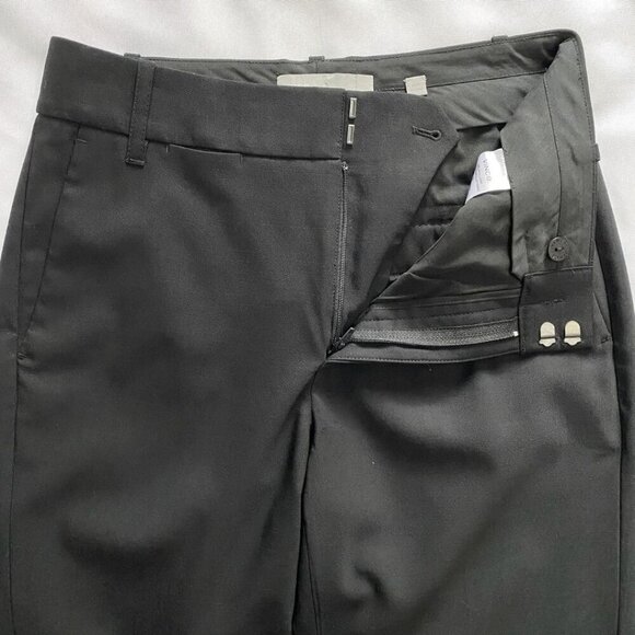 VINCE. BLACK WOOL BLEND CUFFED COIN POCKETS TROUSERS STYLE V473221483 - 2 - Picture 6 of 9